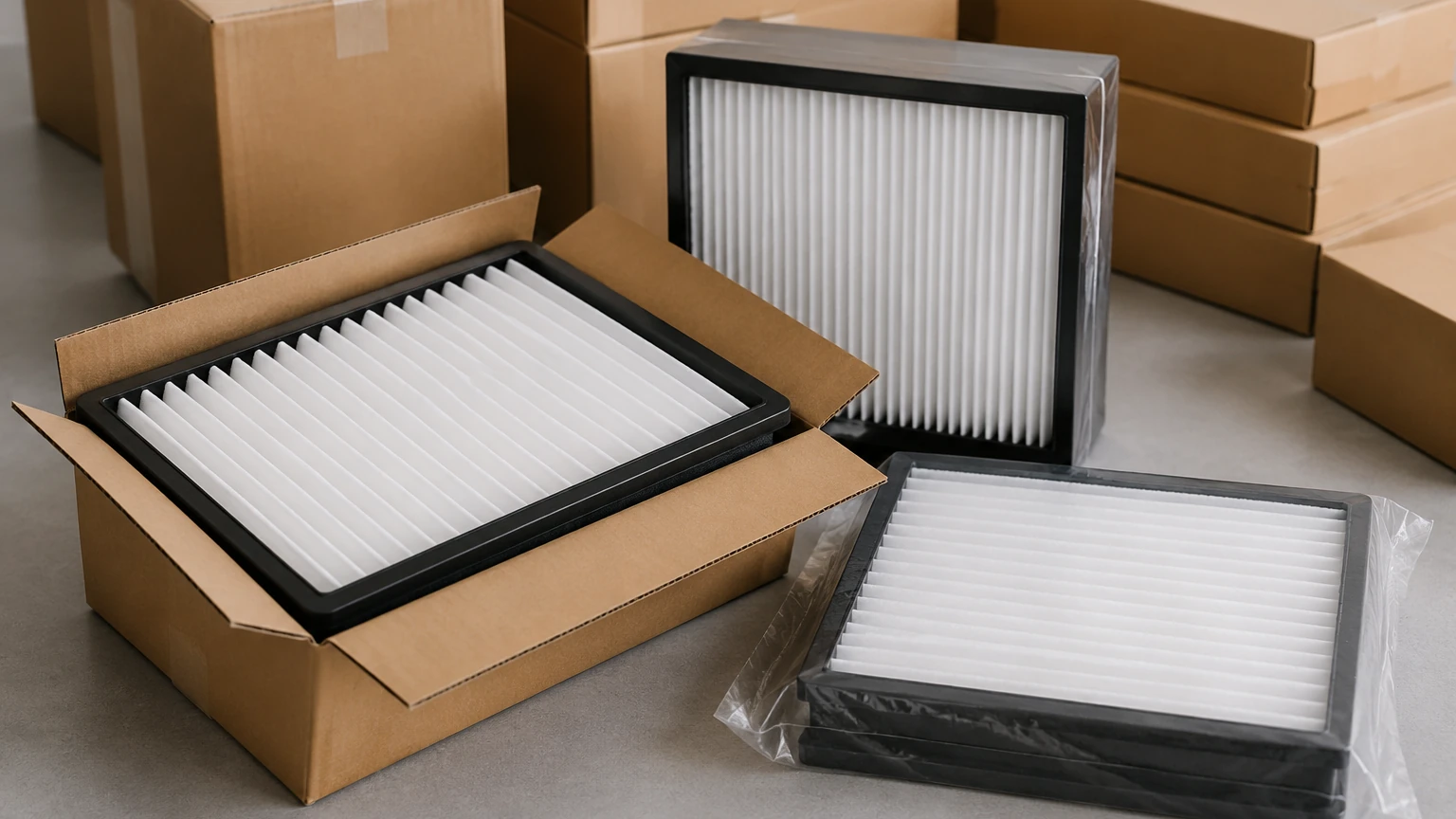 Pleated Air Filters Packaging Design Pleated Air Filters Packaging Design visual guide