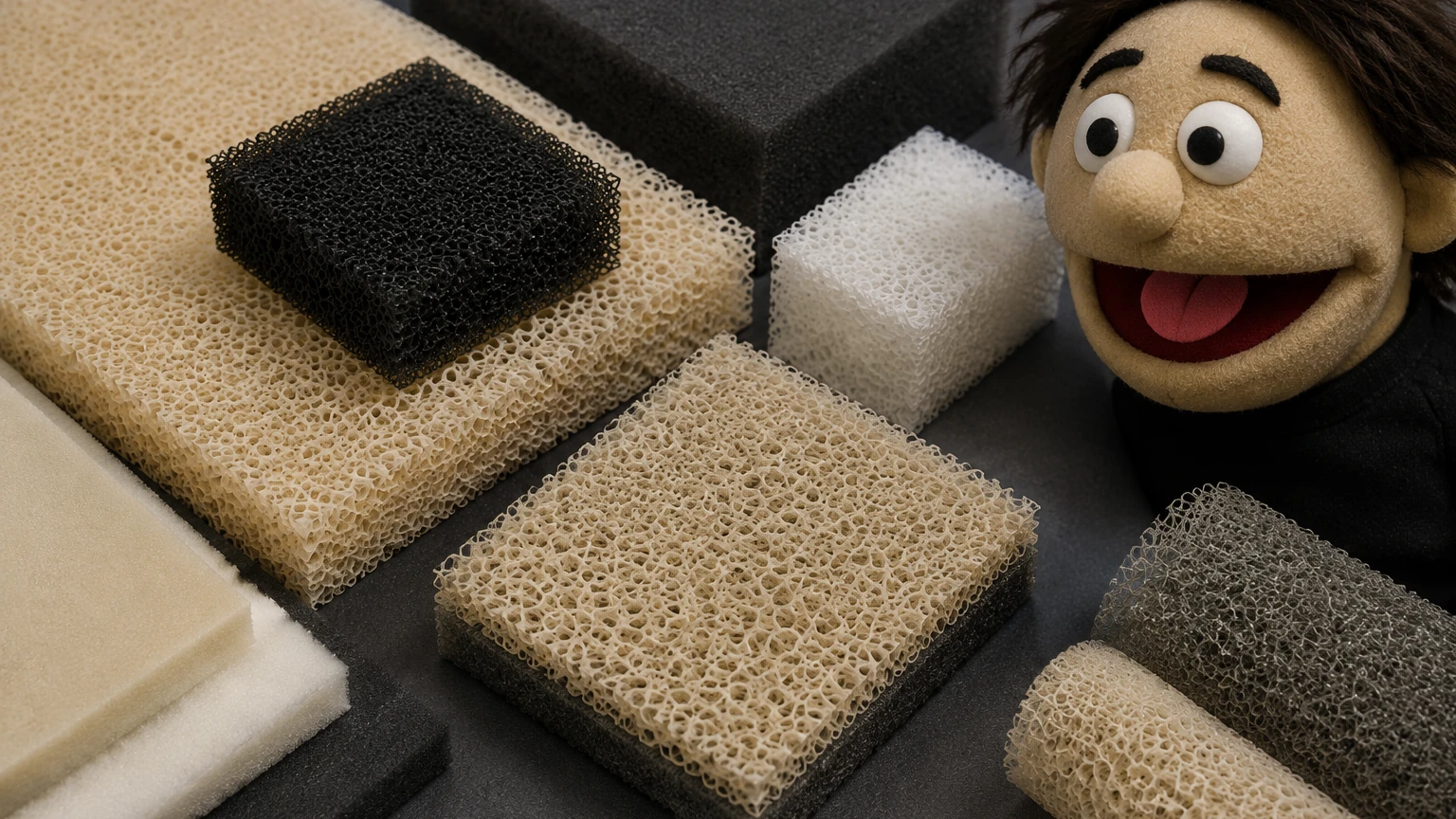Reticulated Foam for Puppets visual guide