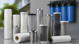 Whole House Water Filter Cartridge Types visual guide